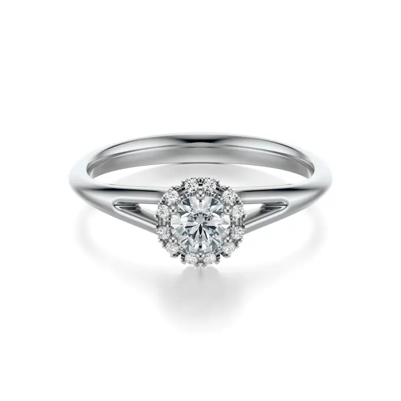 Pierścionek białe złoto z diamentami AJPZ_075